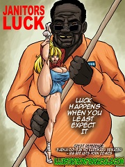 IllustratedInterracial- Janitors Luck