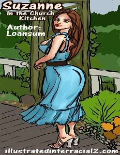 Suzanne in the Church Kitchen- Illustratedinterracial